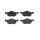Brake pad set disc brake 18 mm BREMBO for e.g. FORD MAVERICK