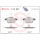 Brake pad set disc brake 19 mm BREMBO suitable for e.g. SAAB 9-3