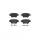 Brake pad set disc brake 17 mm BREMBO for FORD MONDEO and others