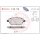 Brake pad set disc brake 19 mm BREMBO suitable for e.g. CITROËN C4