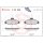 Brake pad set disc brake 18 mm BREMBO suitable for e.g. FORD ESCORT