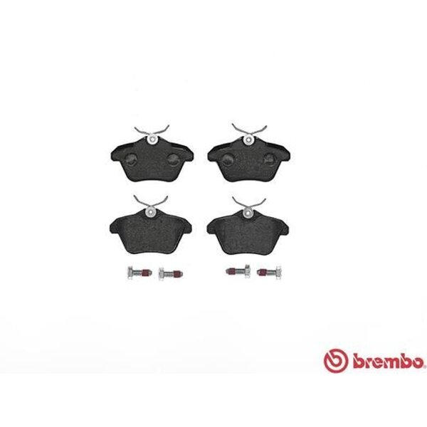 Brake pad set disc brake 17 mm BREMBO for e.g. ALFA ROMEO 166