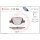 Brake pad set disc brake 14 mm BREMBO for e.g. LANCIA YPSILON