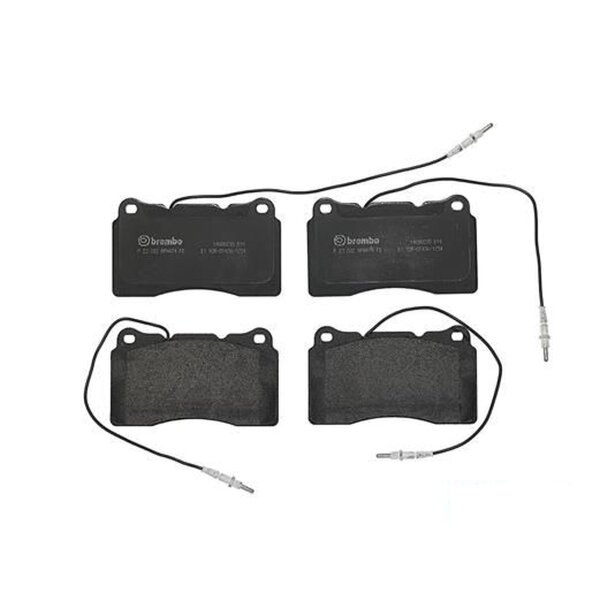 Brake pad set disc brake 16 mm BREMBO suitable for e.g. PEUGEOT 607