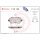Brake pad set disc brake wear warning contact 17 mm BREMBO for FIAT CROMA