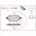 Brake pad set disc brake 18 mm BREMBO suitable for e.g. LANCIA MUSA