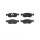 Brake pad set disc brake 18 mm BREMBO suitable for e.g. FIAT DOBLO