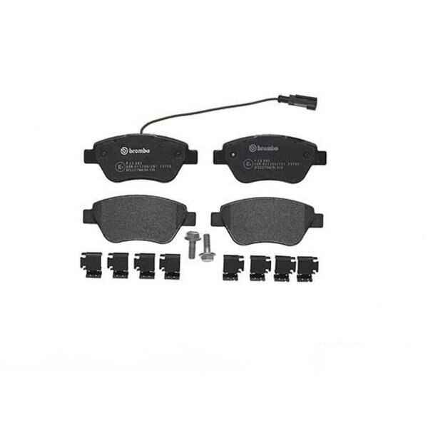 Brake pad set disc brake 18 mm BREMBO suitable for e.g. FIAT DOBLO