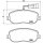 Brake pad set disc brake 19 mm BREMBO suitable for FIAT CROMA