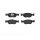 Brake pad set disc brake 18 mm BREMBO for FIAT PUNTO and others