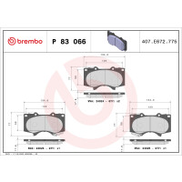 Bremsbelagsatz Scheibenbremse 18 mm BREMBO für u.a....