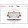 Brake pad set disc brake 15 mm BREMBO suitable for e.g. LEXUS RX