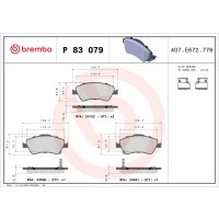 Brake pad set disc brake 19 mm BREMBO suitable for e.g....