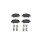 Brake pad set disc brake 16 mm BREMBO suitable for e.g. TOYOTA AURIS