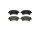 Brake pad set disc brake 18 mm BREMBO for e.g. TOYOTA COROLLA