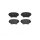 Brake pad set disc brake 17 mm BREMBO suitable for e.g. TOYOTA RAV