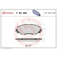 Bremsbelagsatz Scheibenbremse 18 mm BREMBO für u.a....