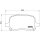 Brake pad set disc brake 17 mm BREMBO for e.g. TOYOTA COROLLA