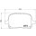 Bremsbelagsatz Scheibenbremse 17 mm BREMBO für u.a. TOYOTA CAMRY