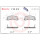 Brake pad set disc brake 16 mm BREMBO suitable for e.g. TOYOTA CAMRY
