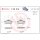 Bremsbelagsatz Scheibenbremse 20 mm BREMBO für u.a. AUDI 100