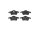 Brake pad set disc brake 18 mm BREMBO suitable for e.g. VOLVO S60