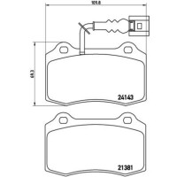 Bremsbelagsatz Scheibenbremse 15 mm BREMBO passend...