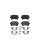 Bremsbelagsatz Scheibenbremse 17 mm BREMBO für u.a. VW PASSAT
