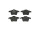 Brake pad set disc brake 18 mm BREMBO suitable for e.g. VOLVO XC90