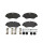 Brake pad set disc brake 21 mm BREMBO for IVECO DAILY and others