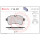 Brake pad set disc brake 21 mm BREMBO for IVECO DAILY and others