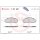 Brake pad set disc brake 17 mm BREMBO for e.g. RENAULT TRUCKS