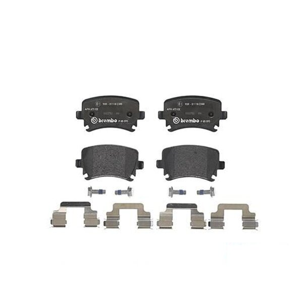 Brake pad set disc brake 17 mm BREMBO for SEAT LEON and others