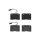 Brake pad set disc brake 18 mm BREMBO for IVECO DAILY and others