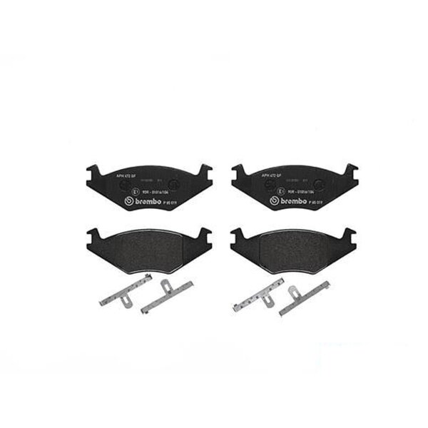 Brake pad set disc brake 17 mm BREMBO suitable for e.g. VW POLO