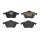 Brake pad set disc brake 20 mm BREMBO suitable for e.g. AUDI A4
