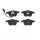 Brake pad set disc brake 20 mm BREMBO suitable for e.g. AUDI A3