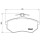 Bremsbelagsatz Scheibenbremse 20 mm BREMBO passend für u.a. AUDI 80