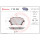 Brake pad set disc brake 18 mm BREMBO suitable for e.g. VW PHAETON