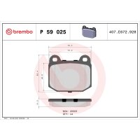 Brake pad set disc brake 15 mm BREMBO suitable for e.g....