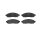 Brake pad set disc brake 17 mm BREMBO for e.g. NISSAN NAVARA