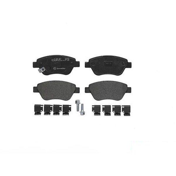Brake pad set disc brake 18 mm BREMBO suitable for e.g. OPEL CORSA