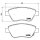 Brake pad set disc brake 18 mm BREMBO suitable for e.g. OPEL CORSA