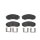 Brake pad set disc brake 18 mm BREMBO suitable for e.g. HYUNDAI H-1