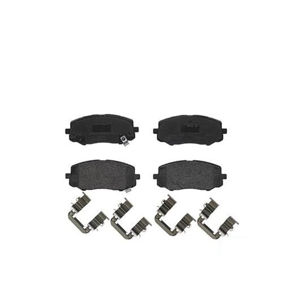 Brake pad set disc brake 17 mm BREMBO suitable for e.g. HYUNDAI i20