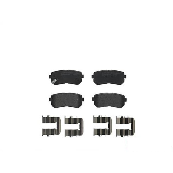 Brake pad set disc brake 17 mm BREMBO suitable for HYUNDAI i20