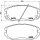 Brake pad set disc brake 18 mm BREMBO for e.g. HYUNDAI SONATA