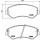 Brake pad set disc brake 18 mm BREMBO for e.g. JEEP CHEROKEE