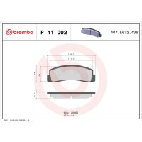 Brake pad set disc brake 16 mm BREMBO suitable for e.g....