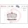 Brake pad set disc brake 17 mm BREMBO suitable for e.g. LADA SAMARA